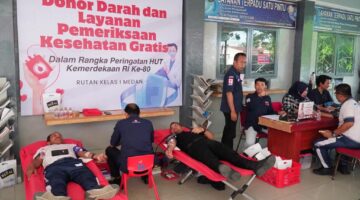 Semarak Kemerdekaan, Rutan Kelas I Medan Gelar Senam Sehat, Donor Darah dan Pemeriksaan Kesehatan Gratis